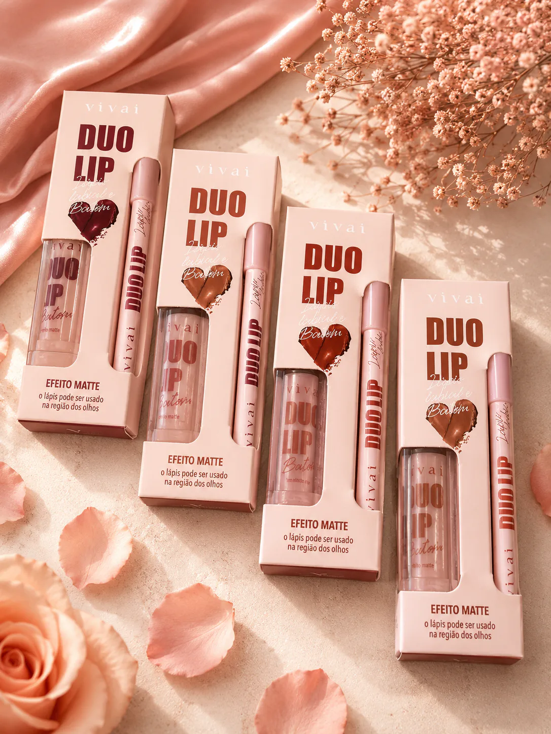 Duo Lip Vivai – Lápis Labial + Batom Matte