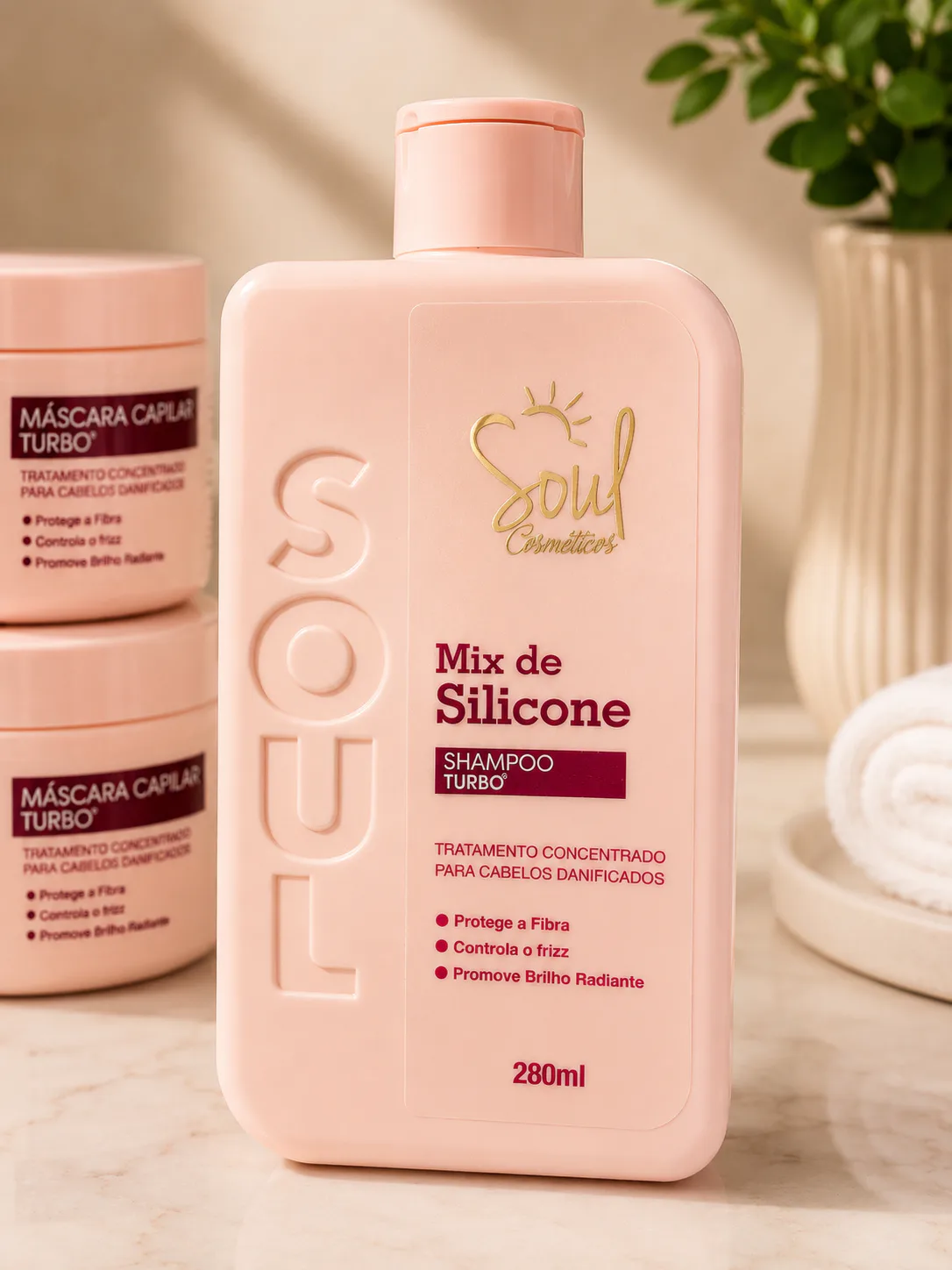Shampoo Turbo Soul Cosméticos Mix de Silicone