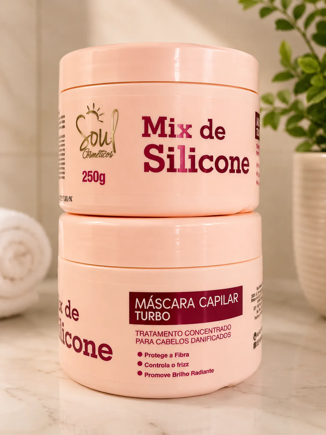 Máscara Capilar Turbo Soul Cosméticos Mix de Silicone