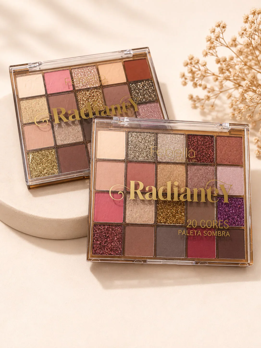 Paleta de Sombras RadiantY 20 Cores – Febella Make Up